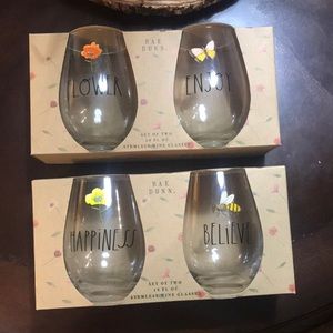 Rae Dunn Stemless Wine Glass Bundle